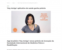 App brasileiro ‘Hey Amigo’ vence prêmio de inovação da Sociedade Internacional de Medicina Física e Reabilitação
